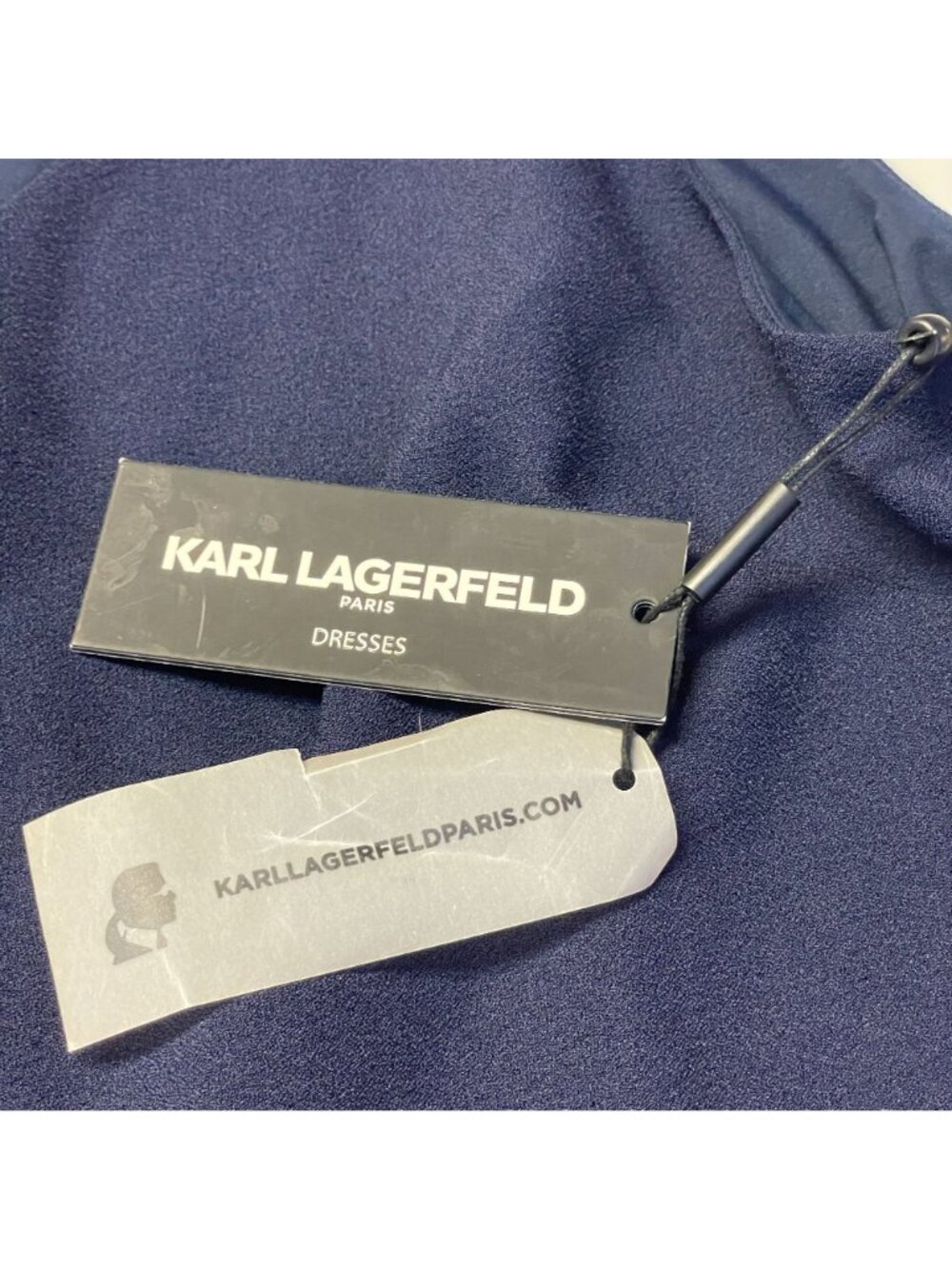 Karl Lagerfeld WIDE LEG Jumpsuit NWT 16 Blue Wedding Guest Night Out Business - Picture 10 of 15